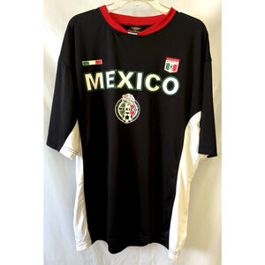 Tukhan T-Shirt Men's Mexico Team Football Short Sleeve 2XL Retro Sport Brand